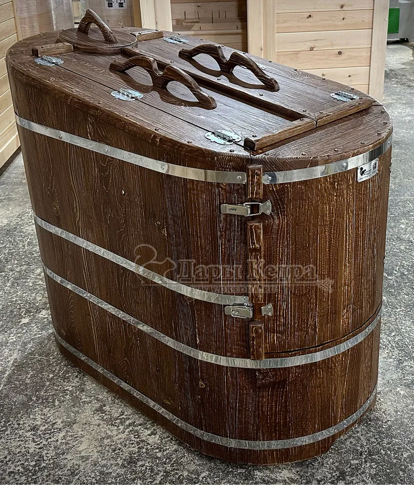 Кедровая бочка (фитобочка) «Брашированная»