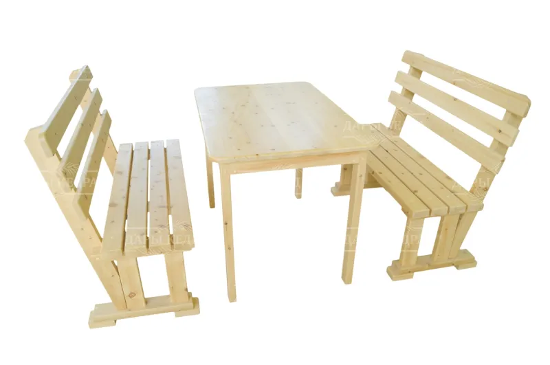Комплект уличной мебели "Стол с лавками"